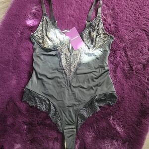 Intimissimi Charcoal Lace Chemise